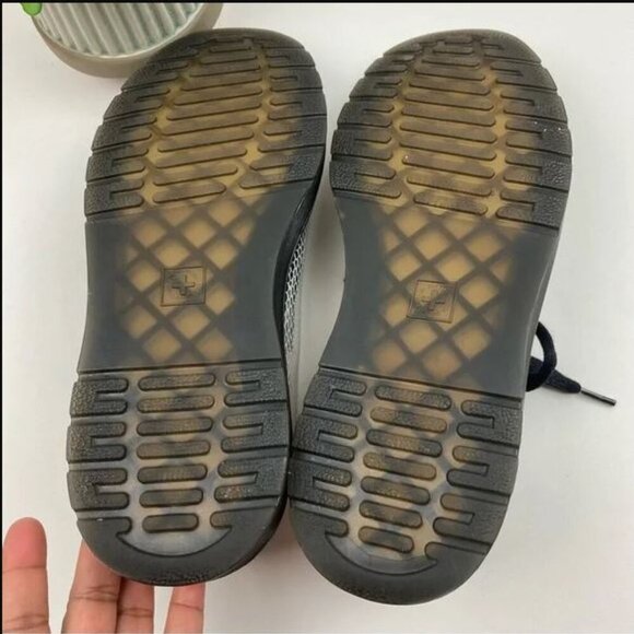 VERY RARE Dr. Martens SPIN Silver Snakeskin Metallic Shoes - Picture 4 of 8